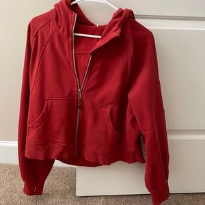 Cayenne full zip cropped scuba